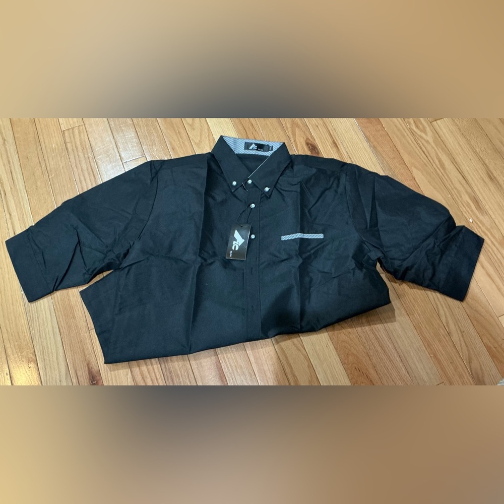 Men's Black Button-Down Shirt